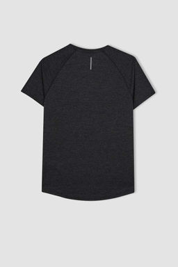 DeFactoFit Спортивная футболка Slim Fit с круглым вырезом и короткими рукавами  фото 8