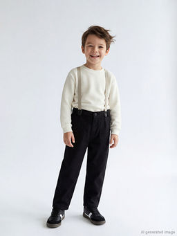 Beli Lastikli Ask?l? Erkek ?ocuk Pantolon