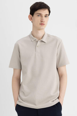 New Regular Fit Basic Duz K?sa Kollu Polo Tisort - Defacto фото 15