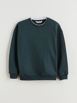 Bisiklet Yaka Erkek ?ocuk Sweatshirt