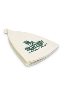 Шапка для бани и сауны Парься и не парься в новом году!, полиэфир 70%, шерсть 30%, Добропаровъ  фото 7