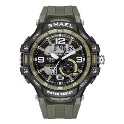 Часы наручные Smael мужские электронные SM1350army-green