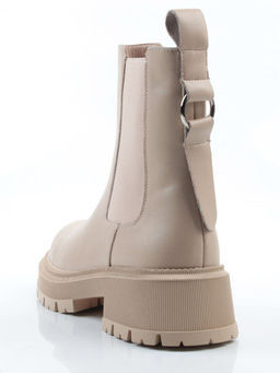 04-PAT160-2Z BEIGE Ботинки зимние женские (натуральная кожа, 100% шерсть)