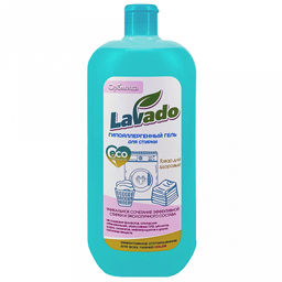Гель для стирки белья "Lavado" 1,1л, 10х7х24см, не содержит фосфатов, ECO COLOR (Казахстан)