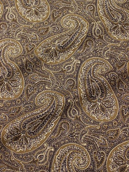 Импорт. хлопок Крупные огурцы цв.коричневый, ш.1.45м, хлопок-100%, 100гр/м.кв