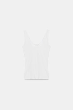 CAMISETA TIRANTES COMBINADA / Blanco