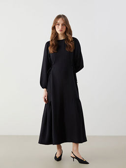 Bisiklet Yaka Elbise