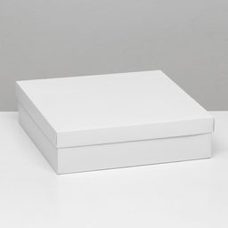 Цена за 5 шт. Коробка складная, крышка-дно, белая, 30 х 30 х 8 см