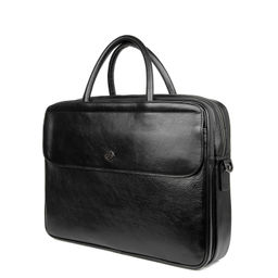 9501-1 black, Мужская кожаная сумка "тоут", Barcelo Biagi