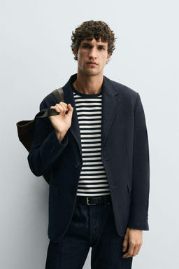 TEXTURED REGULAR FIT BLAZER - Zara фото 2