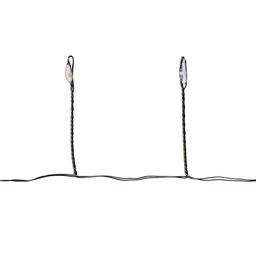 Электрогирлянда 3м, 200 ламп, цветная, зеленый провод