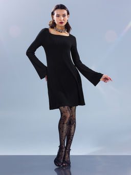 Платье женское в черном оттенке из вискозы - Mark formelle фото 2