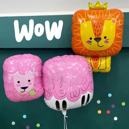 Воздушный шар фольгированный 36" «Овечка», фигура, инд.упаковка