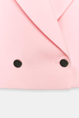 BLAZER CORTA HOMBRERAS / Rosa - Zara фото 4