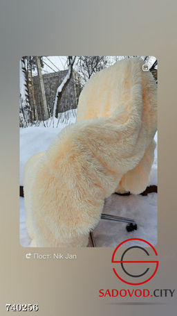 Плед пушистый на кровать