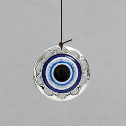 Музыка ветра «От сглаза», металл, 5 трубок, глазки, 60 см