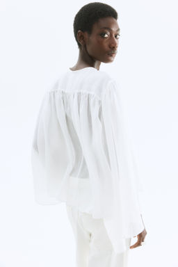 Blusa maxivolumen de ramio - H&m фото 4