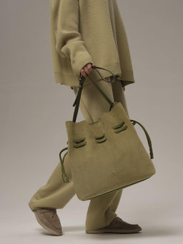 Замшевая сумка Eveline DBR 31143 киви фото 4