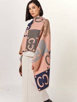 в составе ШЕРСТЬ  и КАШЕМИР Большой, мягкий, теплый  двусторонний палантин - Tantino фото 3