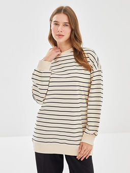 ?izgili Oversize Kad?n Sweatshirt Tunik