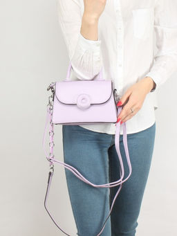 Сумка женская искусственная кожа Ch&K-8618, 1отд, 2плеч/рем, сирень SALE 255091 - Adelia фото 10