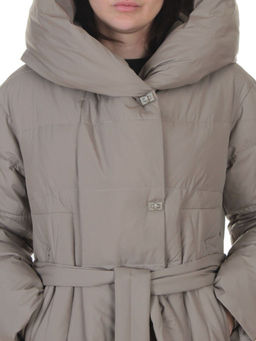 A625 GRAY/BEIGE Пальто зимнее женское (200 гр. био-пух)
