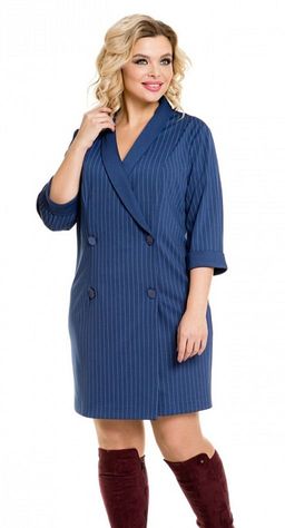 Платье 929 синий