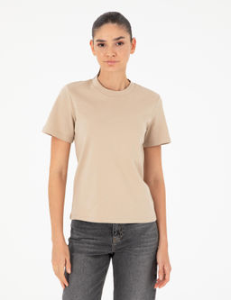 Bej Slim Fit Ti__rt