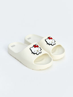 K?z ?ocuk Hello Kitty Bask?l? Terlik