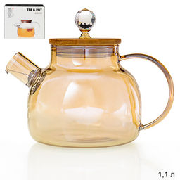 Чайник заварочный 1000 мл / LE-445 /уп 48/ - Галеонтрейд фото 2