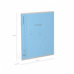 Цена за 10 шт. Тетрадь школьная ученическая с пластиковой обложкой на скобе ErichKrause Классика CoverPrо fizzy, А5+, 12 листов, клетка_MIX-PACK  фото 10