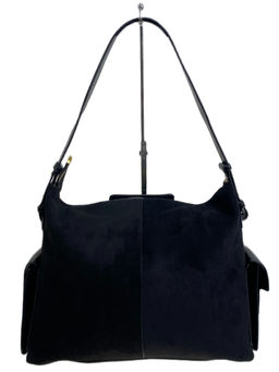 Женская сумка из искусственной замши, цвет черный - Greta фото 2