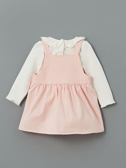 Bisiklet Yaka K?z Bebek Bluz ve Elbise 2li