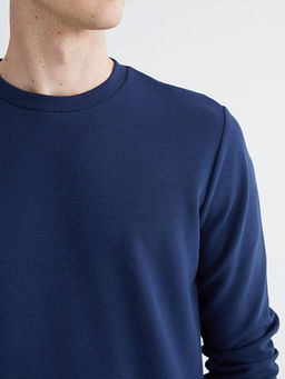 Bisiklet Yaka Erkek Sweatshirt