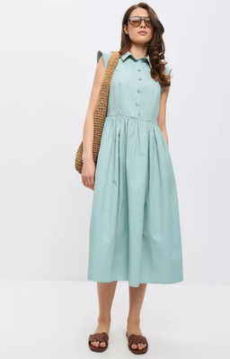 Платье хлопок OD-796-1 св.зеленое OD-796-1