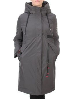 21-967 DARK GRAY Пальто зимнее женское AIKESDFRS (200 гр. холлофайбера) - Fashion фото 2