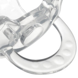 Соска - пустышка цельносиликоновая ортодонтическая Крошка Я «Мишка», от 0 мес., прозрачный