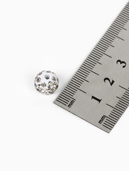 Бусины для творчества «Шамбала», 10 мм, набор 15 шт., белые