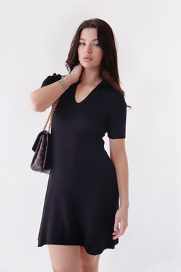 11331 Платье чёрное трикотажное (остаток: 42, 44) - Martichelli фото 16