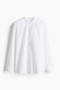 Blusa de popelina con cuentas decorativas - H&m фото 4