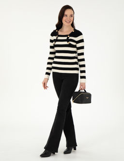 Siyah Slim Fit Kazak - Pierre cardin фото 4