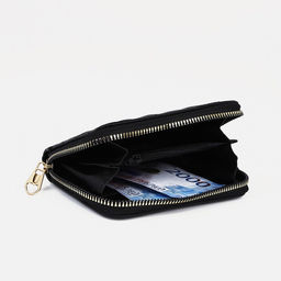 Кошелёк на молнии, цвет чёрный - Simaland фото 3