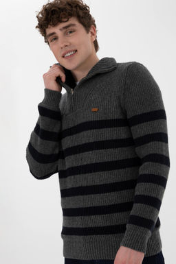 Erkek Antrasit Melanj Kazak