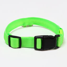 Ошейник с подсветкой, зарядка от USB, размер M, ОШ 37-46 см, 3 режима, зелёный - Пижон фото 2