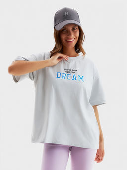 Футболка женская MIST Dream, серая, размер L (46-48)