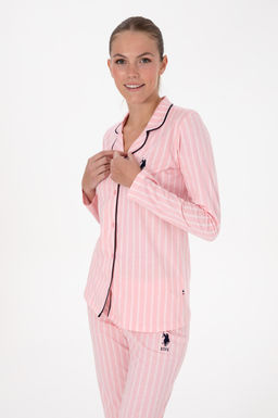 Kad_n Pembe Pijama Tak_m_ Sepette S_rpriz _ndirim - U.s. polo assn фото 3