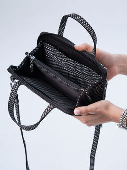 Сумка кожаная Azaro 30850 черный-звезды