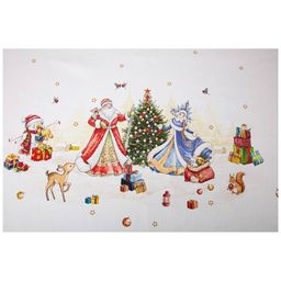 СКАТЕРТЬ С НОВЫМ ГОДОМ 160Х220СМ ,КРАСНЫЙ,100 - Lefard фото 3