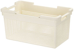 Корзина с крышкой 21 л 45,5*26,5*23,5 см Лофт узкая, слоновая кость (модель 562126) - Elan gallery фото 13