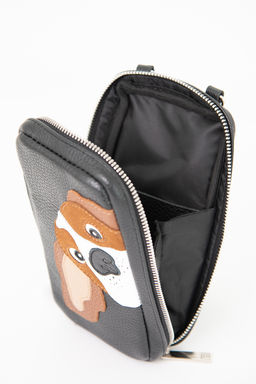 Сумка с аппликацией ДС- 632-363 черный - Protege фото 2